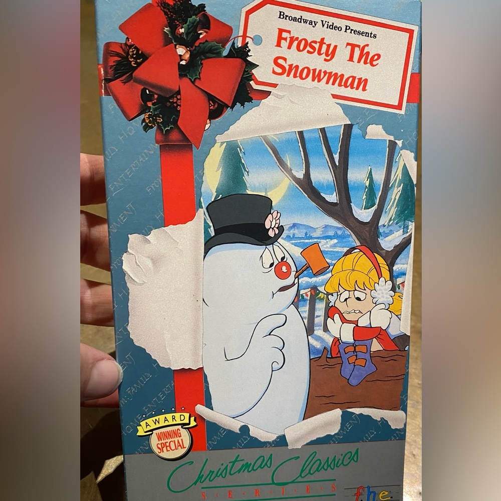 Jimmy Durante’s original Frosty the Snowman VHS, 1993